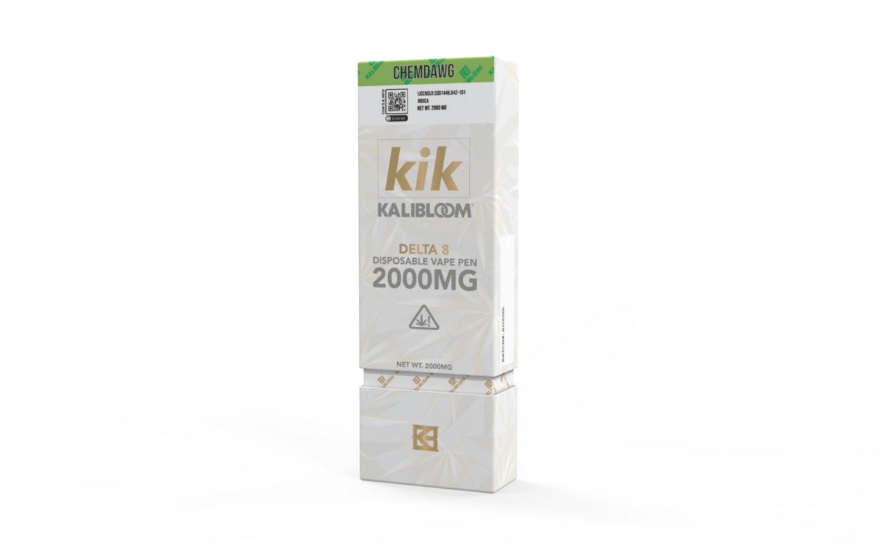 Kalibloom Kik Delta 8 THC Disposable Vape 2 Gram 2000MG Delta 8