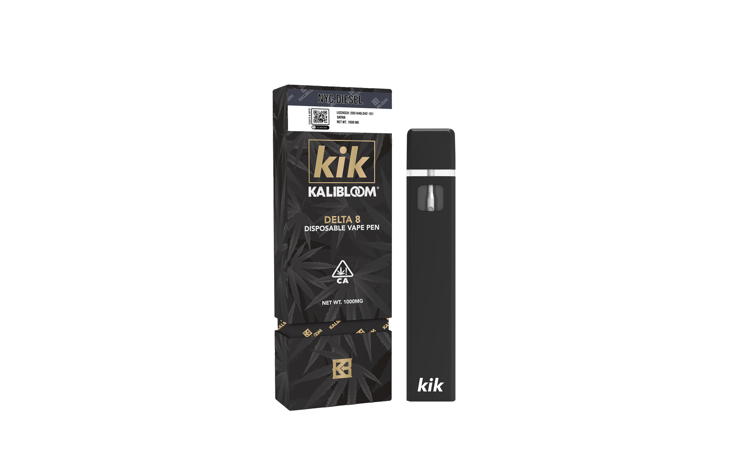 Kalibloom Kik Delta 8 THC Disposable Vape, 1 Gram